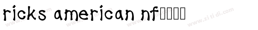 ricks american nf字体转换